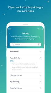 NimNim's Mobile app Pricing page